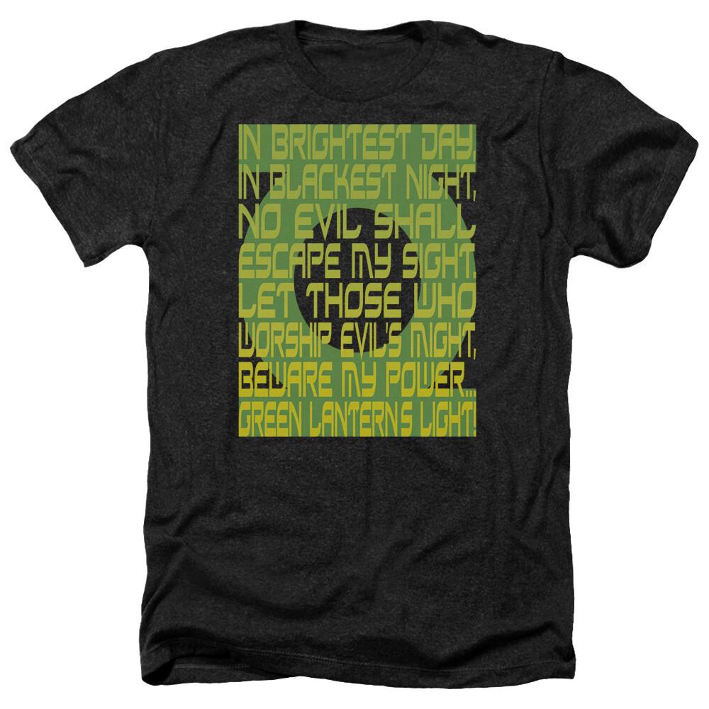 

GREEN LANTERN OATH Licensed Adult Men s Heather Tee Shirt SM-3XL Unisex T-Shirt L