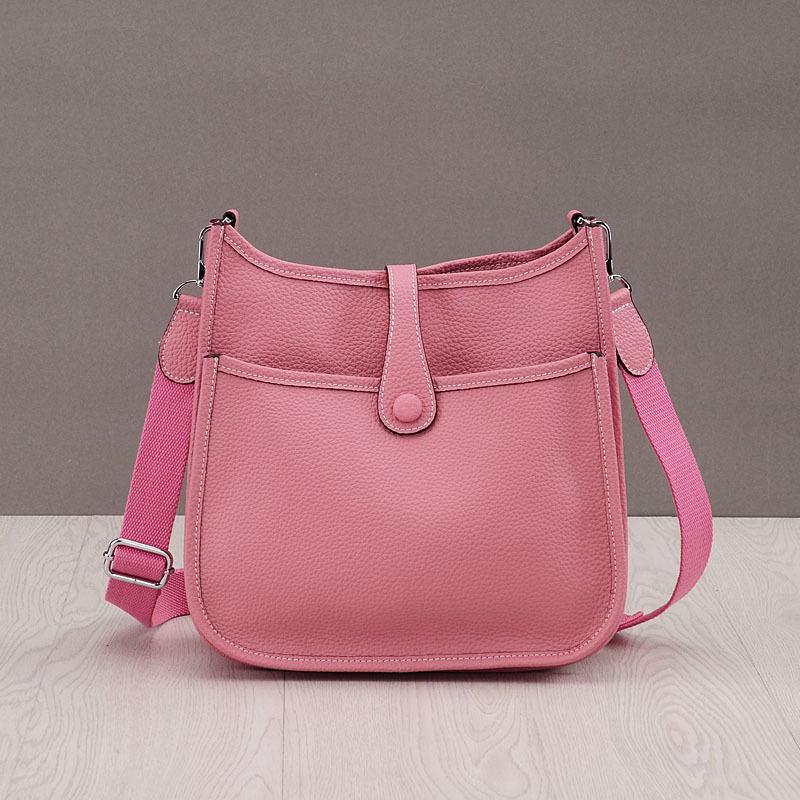 2024 m. moteriškas „Hlow Punch“ natūralios odos krepšys ant pečių