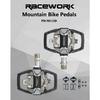 RACEWORK MTB Bike Lock Pedal For Shimano SPD System Nylon Body + Chrome Molybdenum Steel Core Double-sided Locking Footrest