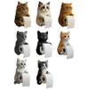 Simple Installation Wall Mounted Roll Rack 3D Cat Shape Hanging Paper Towel Stand  Kitchen