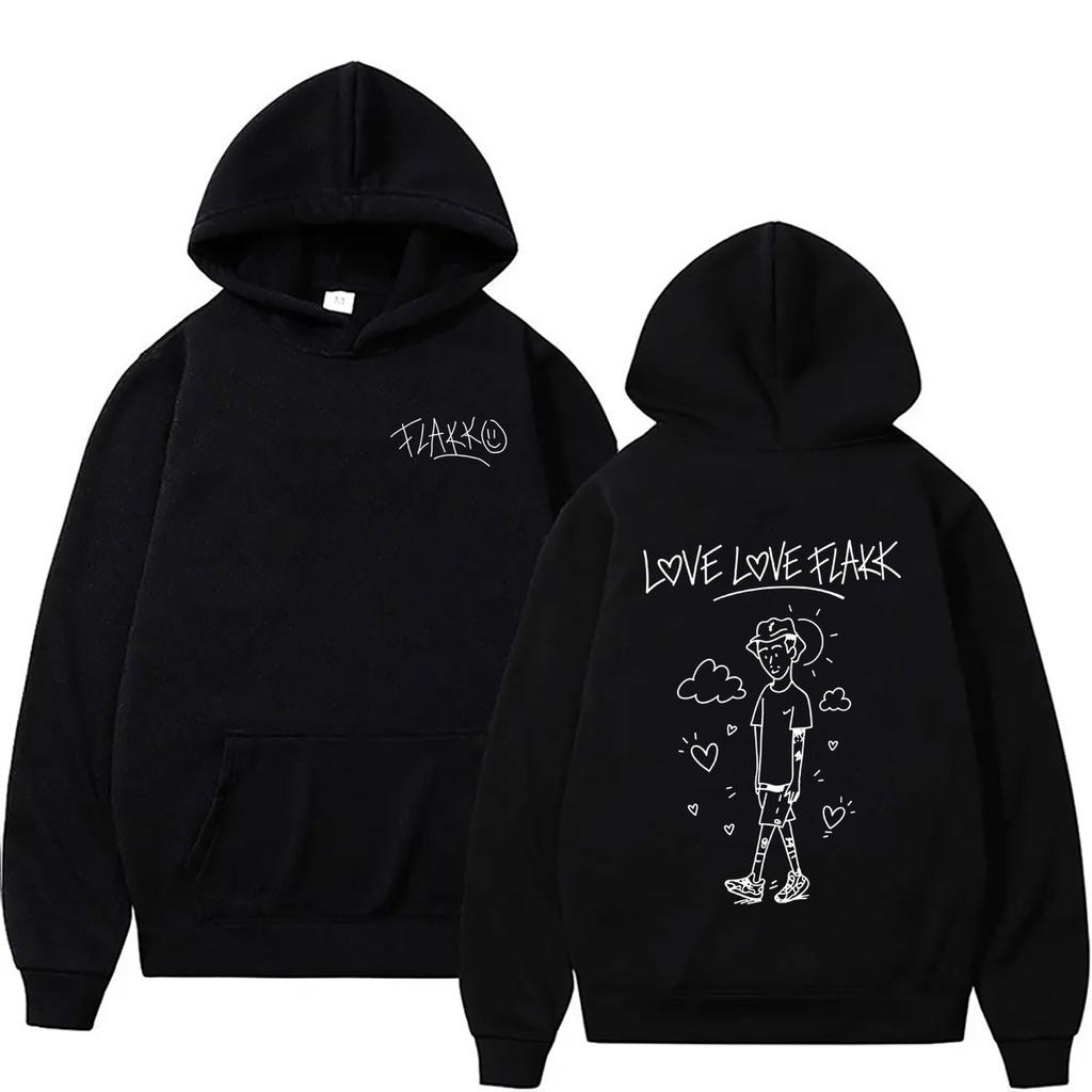 Hot Sale Rapper Rels B Love Love Flakk Merch Hoodie Unisex Hip Hop Fashion Oversized Streetwear Casual Vintage Hoodies