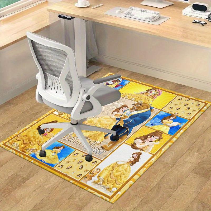 

1pc,Beauty and The Beast Disney Princess Home Decor Rug Office Chair Mat Outdoor Carpet GiftH147 60cm by 90cm
