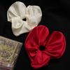 Oversized Satin Heart Shape Hair Band For Elegant Ponytail Holder And Bun Hairstyles Hair Scrunchies for Autumn Winter