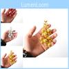 Elegant 15 Sparkling Gold Glitter Berry Decorations For Holiday Wreaths Or Garlands
