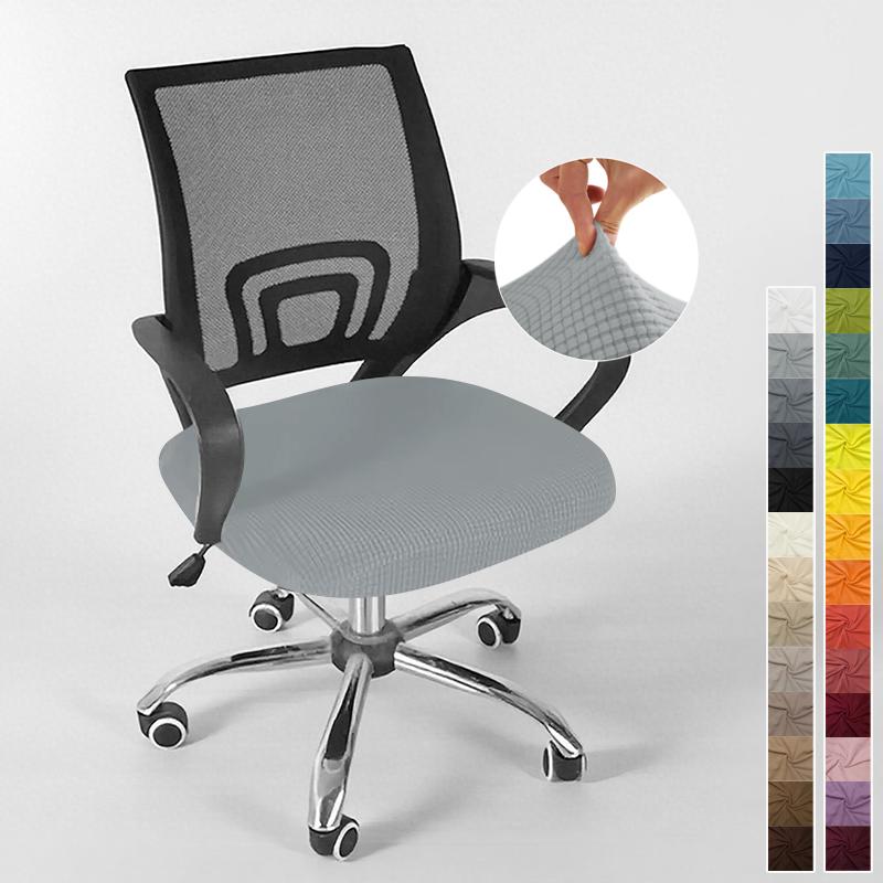 Cover For Computer Chair With Armrests Knitted Jacquard Cover For Swivel Office Chair Jacquard Seat Cover Computer Chairs