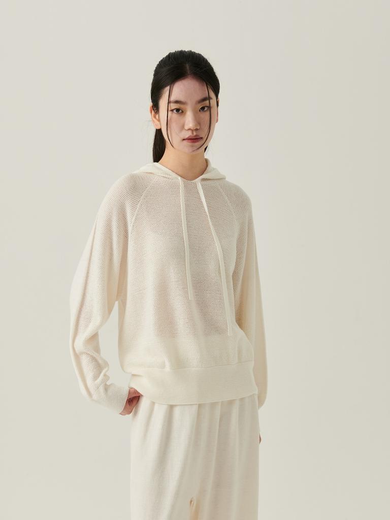 Beiseuseuledeu Dew Hooded Top - Cream