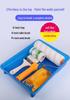 Stainless Steel Telescopic Roller Brush & Paint Tray Set for Wall Painting