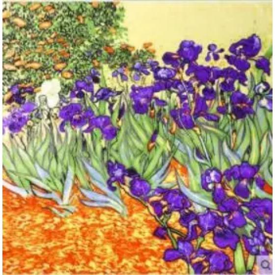 12mm Real Silk Hijab Scarf Luxury Pure Silk Stain Scarfs Soft Silky High Quality Women Designer Oil Painting Printing Head Scarf