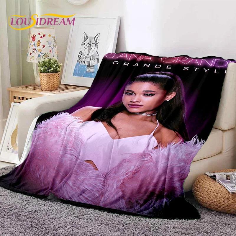 3D Ariana Grande Katze Ari Sänger Weiche Decken, Warme Kuscheldecke Bequeme Decke für Picknick Betten Sofa Zuhause Schlafzimmer Geschenk