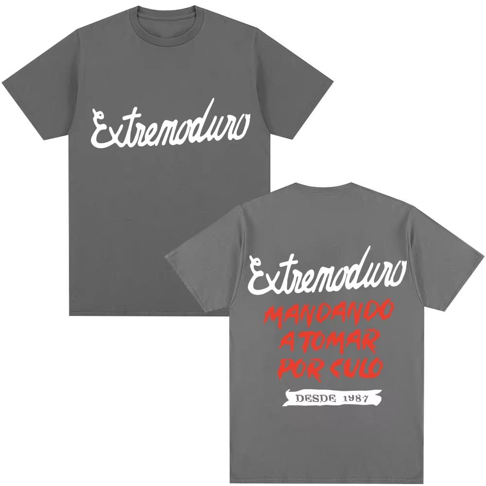 Rock Band Extremoduro Graphic T Shirts Unisex Women Gothic Hip Hop Harajuku Tshirt Casual Cotton Oversized T Shirt Unisex Streetwear