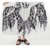 Summer Literary Retro Printing Dress Loose Plus Size Dress for Women