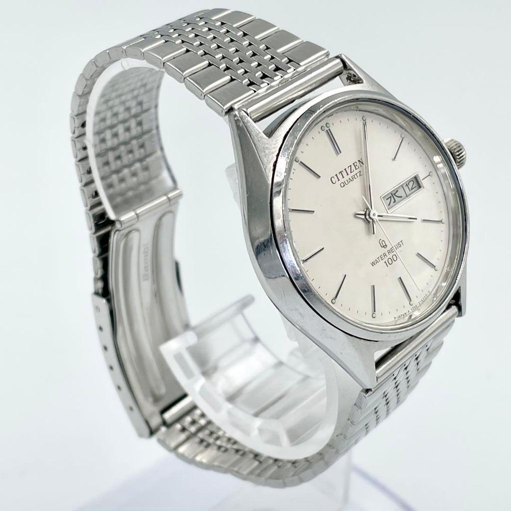 Used 34 Working CITIZEN Watch Day-Date Quartz Crystal Replaced