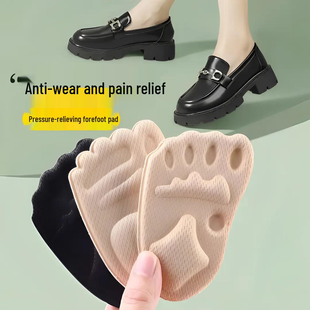 

Женские нескользящие самоклеящиеся подушечки для передней части стопы для туфель на высоком каблуке - Мягкая полустелька