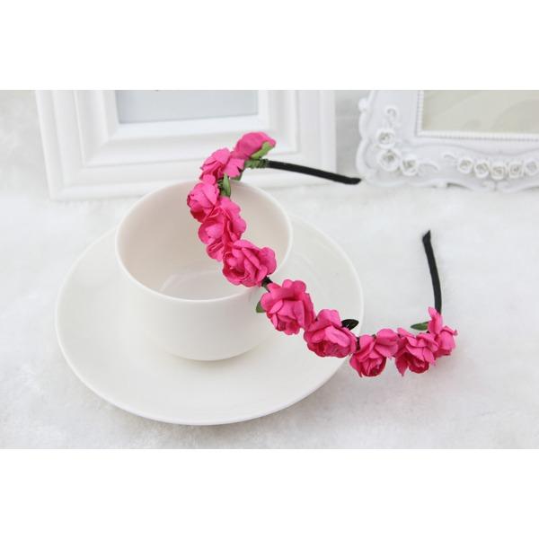 Flower Heads Boho Hair Garland Girl Beach Crown Hair Band Headband Wedding Hair Accessories Headwear for Girls Kids