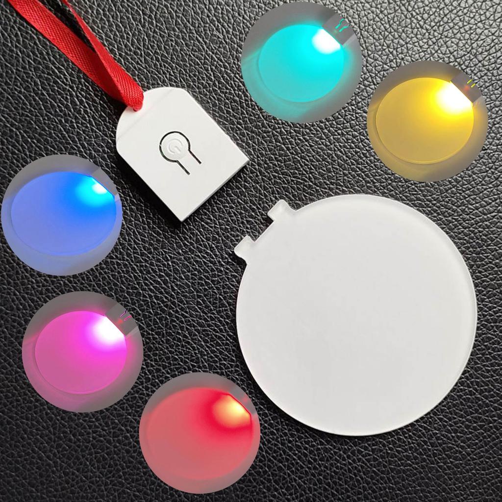 Personalized LED Sublimation Christmas Ornament Unfinished Round Acrylic Christmas Decoration Unique Holiday Gift