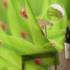 Ladybugs On A Green Tea Leaves Sheer Curtains Bedroom Voile Curtain Living Room Window Sheer Curtains Kitchen Tulle Drapes