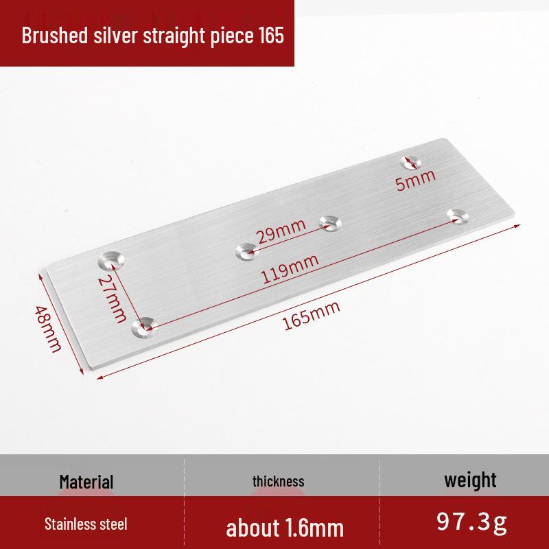 90° Stainless Steel Triangle Bracket Holder for Partition Hardware
