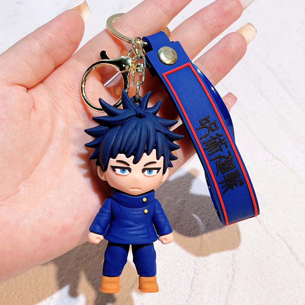 Jujutsu Kaisen Anime Keychain Figure Gojo Satoru Itadori Yuji Custom Keyring Cartoon Funny Toys Gift for Friends