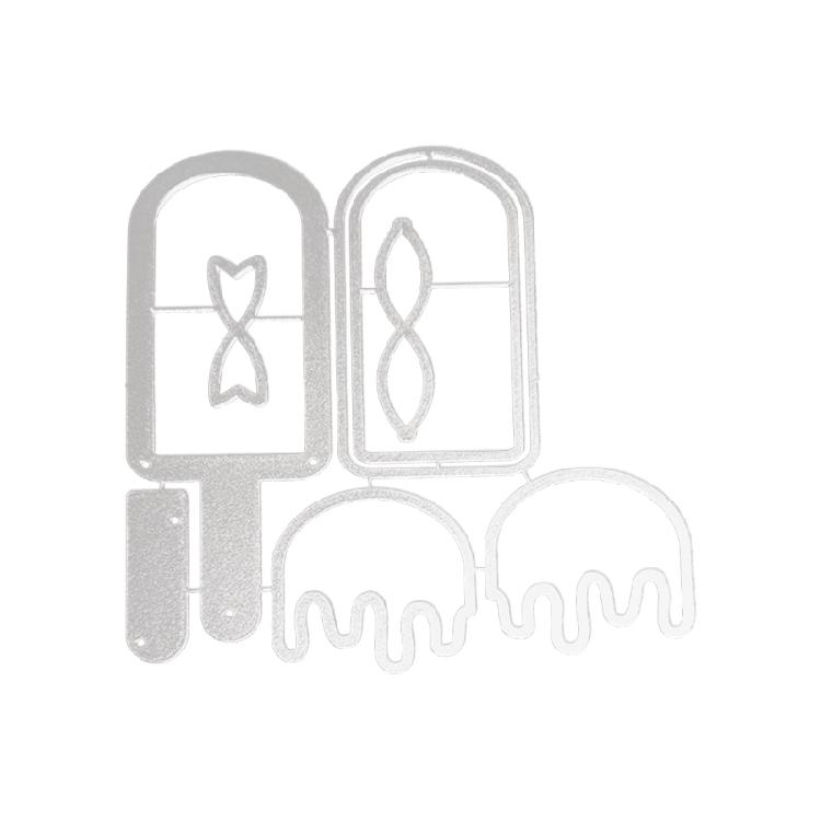 Carbon Steel Cutting Die Ice Cream/2-layer Cake Metal Die Cuts Stencils Template