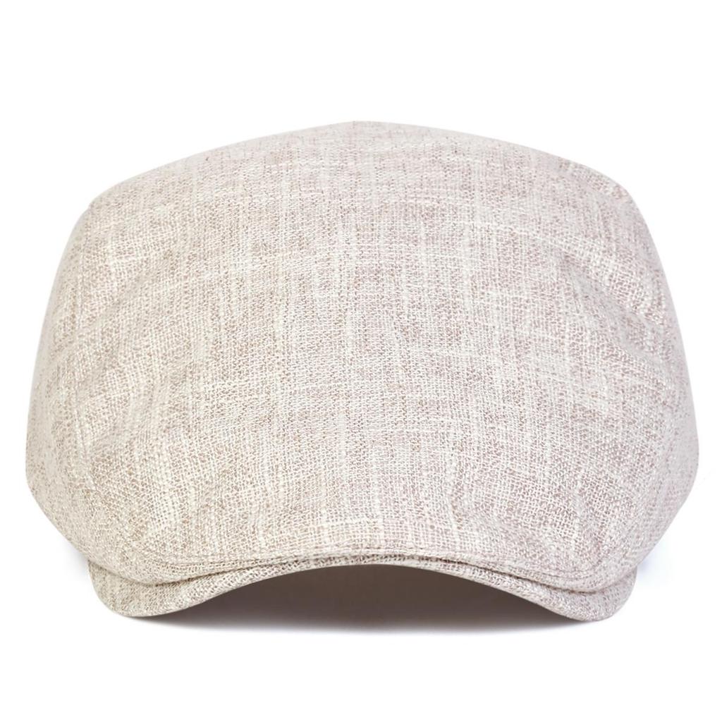 Summer Solid-colored Linen Breathable Beret Cap Unisex Outdoor Casual Hat Lightweight Newsboy Hats Travel Caps Spring Autumn Travel