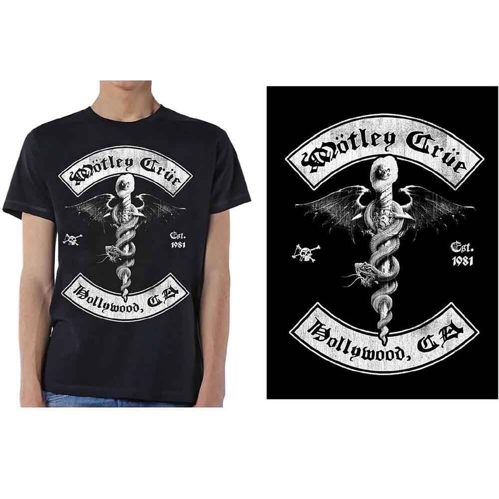 Motley Crue Men's Feelgood Hollywood Revision T-Shirt Black