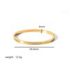Geometric Star Stainless Steel Bracelet With 18k Gold Plating For Fashionable Women