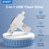 EAGET USB 3. 2 Type C To USB Flash Drive Pen Drive 2 In 1 USB 3.2 Memory Stick Flash Disk Type-C Pendrive