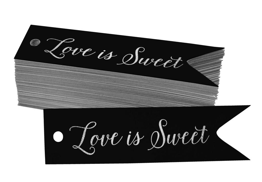 Inkdotpot Gold Foil Paper Hang Tags Love Is Sweet Wedding Favor Tags 100