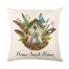 Home Nordic Easter Bunny Pillow Cover Sofa Pillow Bedside Pillow Cover Linen Pillow Cover