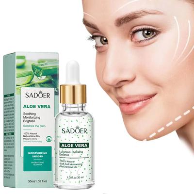 Aloe Vera'lı Bitki Özlü Serum - Hipoalerjenik Parfümsüz Nemlendirici Yüz Esansı, Nemlendirici Yüz Serumu