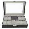 8 Slots PU Leather Watch Storage Case Jewelry Display Box Holder Organizer