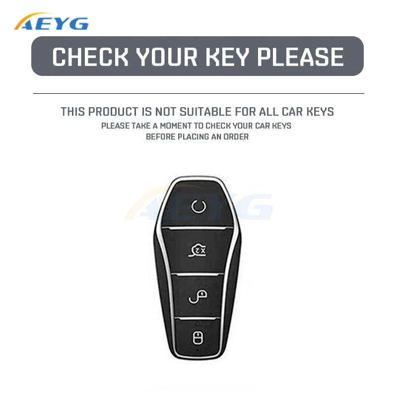 Tpu Car Key Case Cover Shell Fob For Byd Tang Ev600 Han Ev Yuan Atto 3 Song Plus Pro Max Dmi Qin Key Chain Accessories