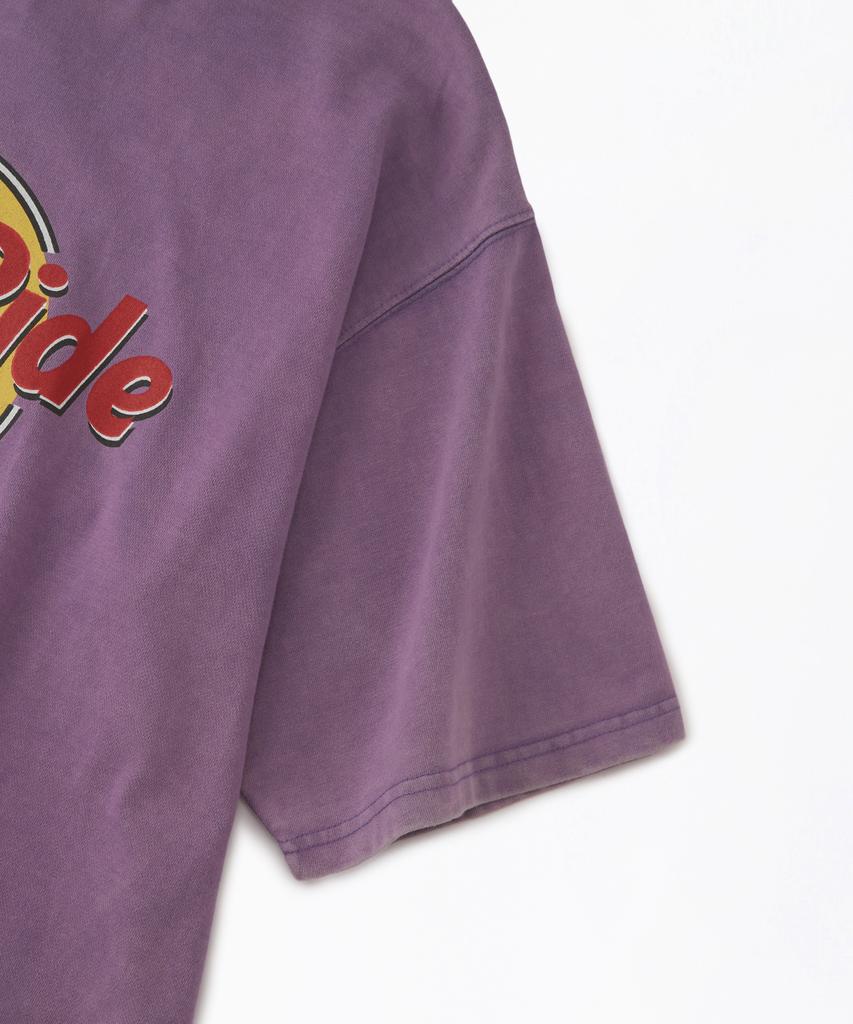 OUTSTANDING Life Is Tee Surf Ride Tee_Vintage Purple