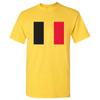 T-shirt Base in Cotone Bandiera Europea Belgio - Margherita