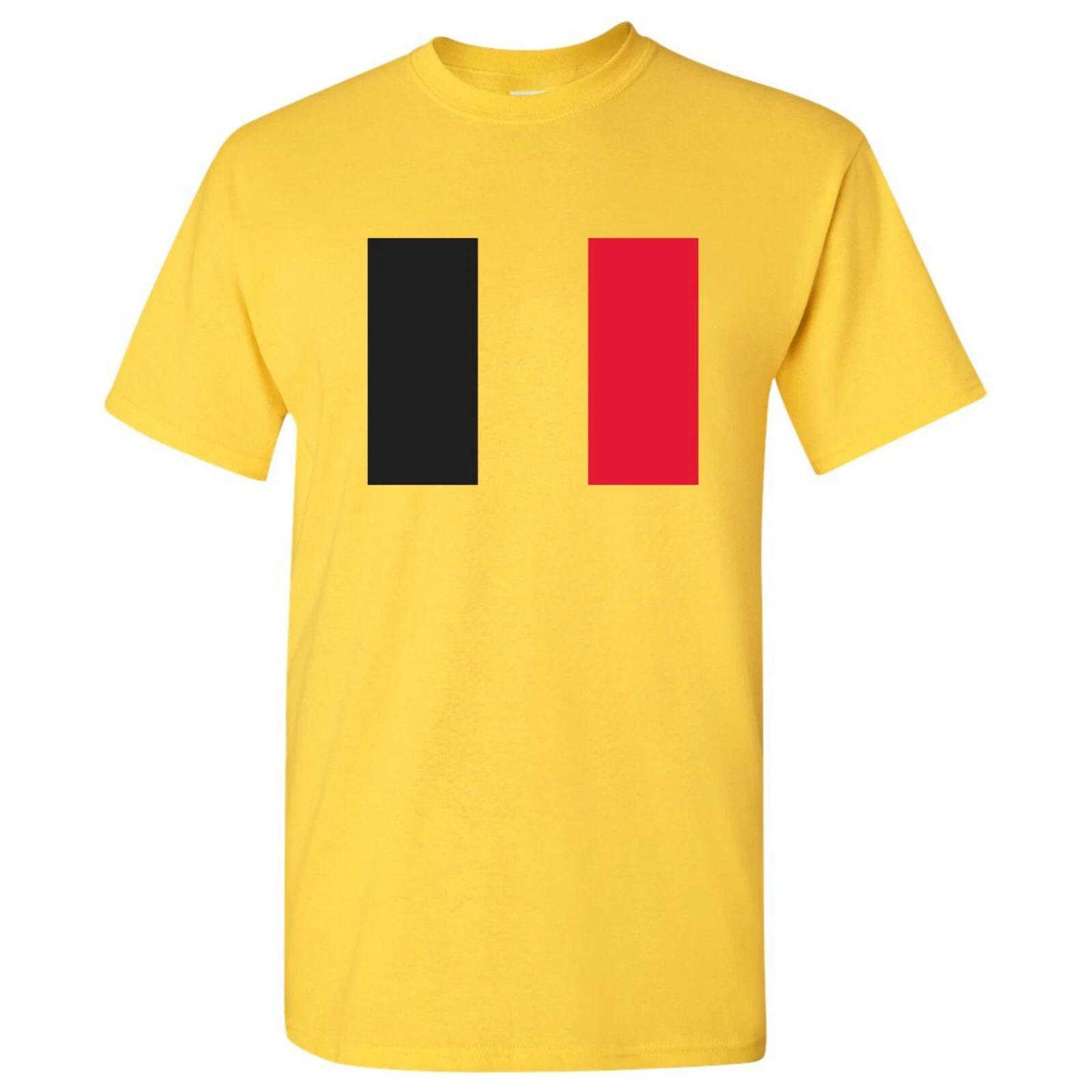 Belgium European Flag Basic Cotton T-Shirt - Daisy 4XL