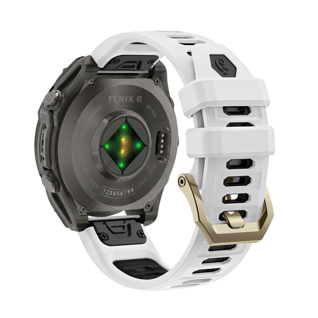 Cinturino Quick Fit da 22 mm 26 mm per Garmin Fenix 9 8 7 Pro 51 mm 6X 5 Venu 3 Tactix Braccialetto in Silicone Traspirante Correa Fenix 7X Band