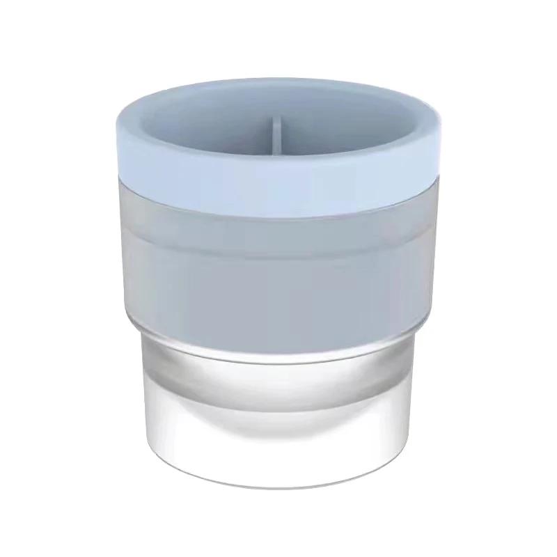 

Силиконовые круглые формы для хоккея на льду, большие сферические кубики льда, шлифовальный станок для льда, подходит для бара, дома, кухни, принадлежности синий