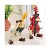 Spieluhren für MäDchen, MäDchen-SchmuckkäStchen, Spieluhren, Spieluhr mit Automatischer Swing-Gitarre und Violine, Dekoratives Ornament für Den