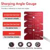 Professional Sharpening System Honing Guide with Angle Gauge, Universal Sharpening Holder for Woodworking Chisels & Plane Blades