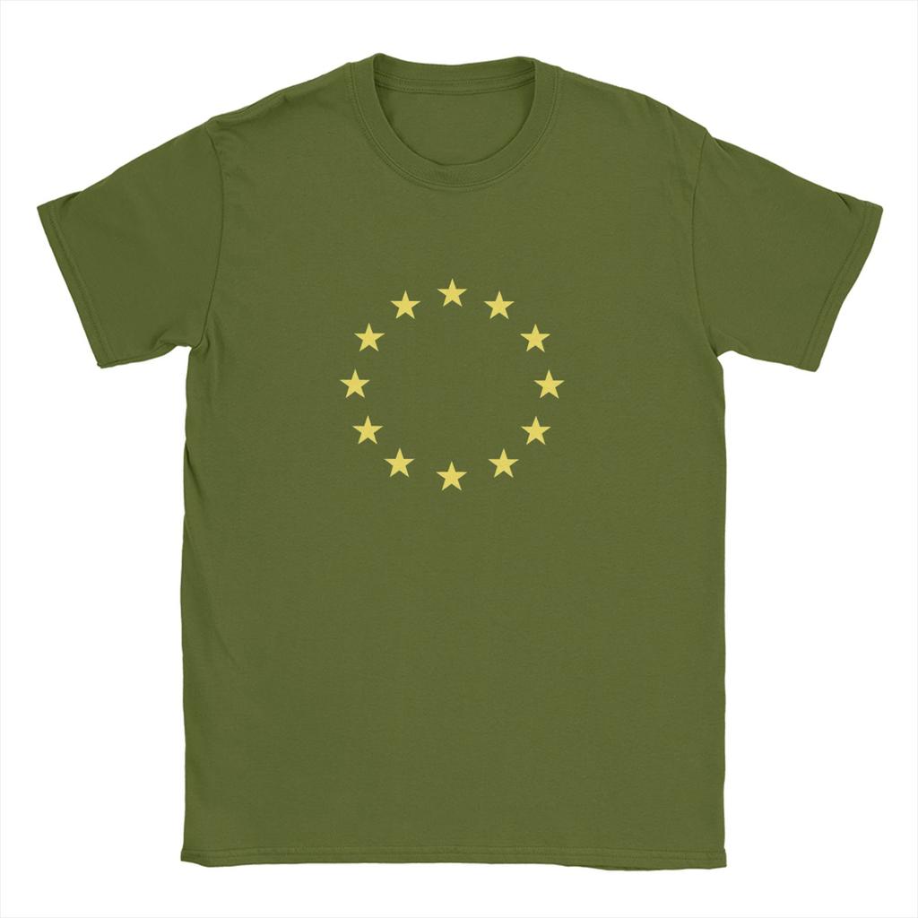 EU Europe European Union European Flag EU starsTShirt Summer Cotton T Shirts Unisexs Fashion Casual TShirt Short Sleeve Funny