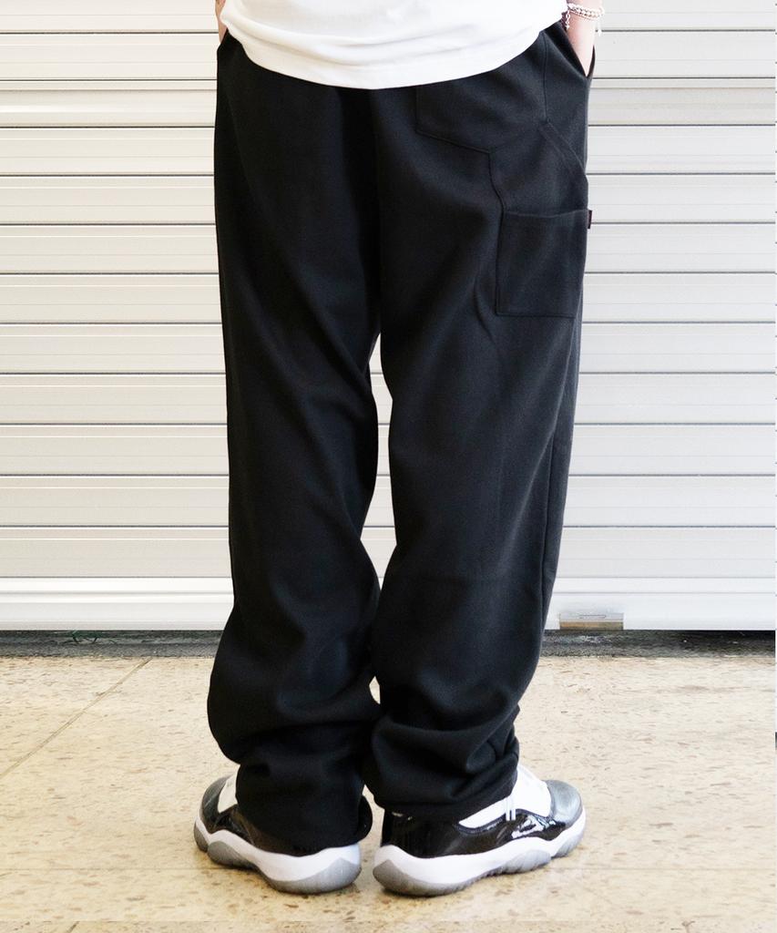 CREAM SODA LAB Carpenter Bermuda Sweat Wide Black Pants
