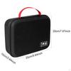 Hard Travel Case for Hair Black Portable Trimmer Organizer Storage Box Spacious Cutting Barber