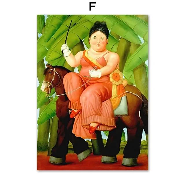 Fernando Botero Femei Dansând Circ Artă de Perete Pictură pe Pânză Postere și Imprimeuri Nordice Imagini de Perete pentru Decorarea Camerei de Zi