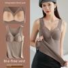 Women's Warm Velvet Vest with Chest Pad - Winter Tops Large Sizes