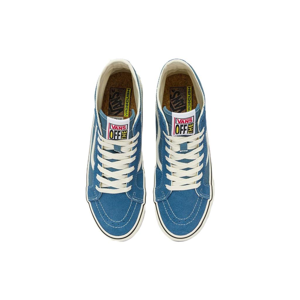 Vans Sk8 138 Vr3 Trendy Casual High-Top Skate Shoes Unisex Sneakers Blue White VN0A4BX6ZR8