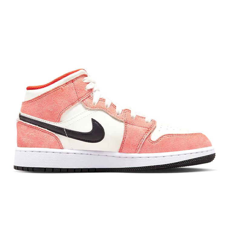New Jordan 1 Mid SE Orange Suede GS DV1336-800