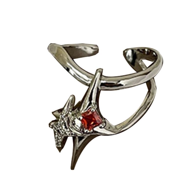 Two Hands Than Heart Rings Punk Gothic Hip Hop Band Jewelry Charm Gift Statement Promise Anniversary Ring for Women Men