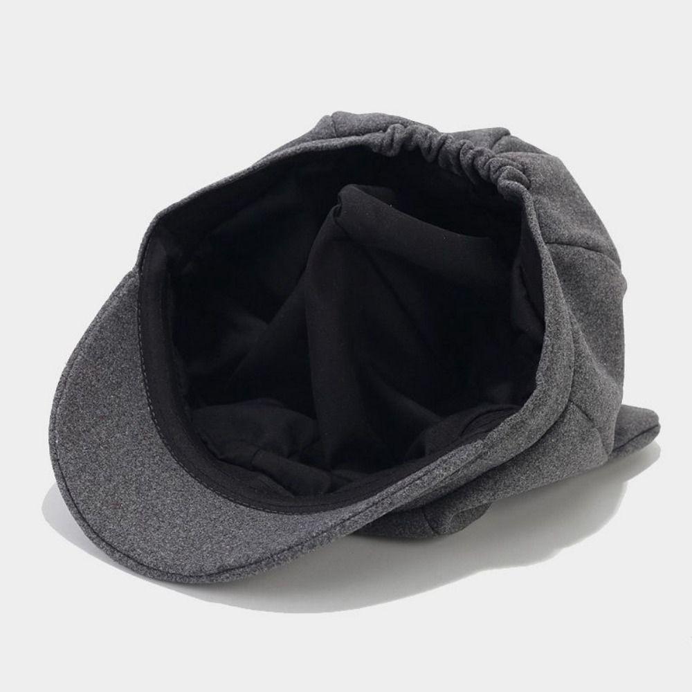 Cute Cat Ears Cat Ear Hat Adjustment Women Hat Retro Unisex Octagonal Cap  Artist