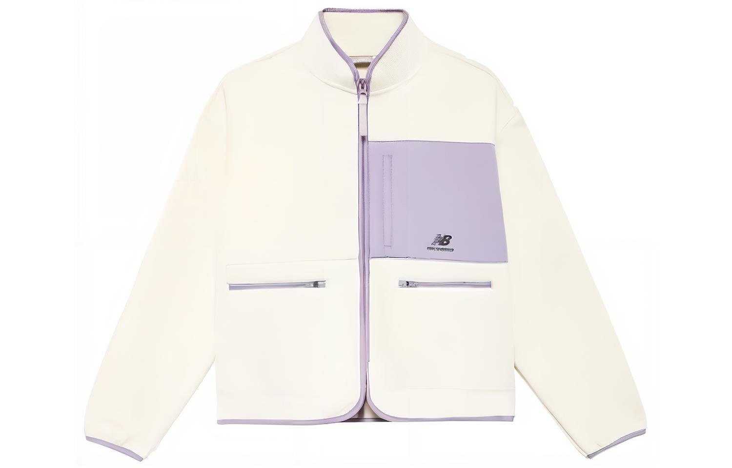 New Balance Jacket Women s White Purple 6DC39712-IV S