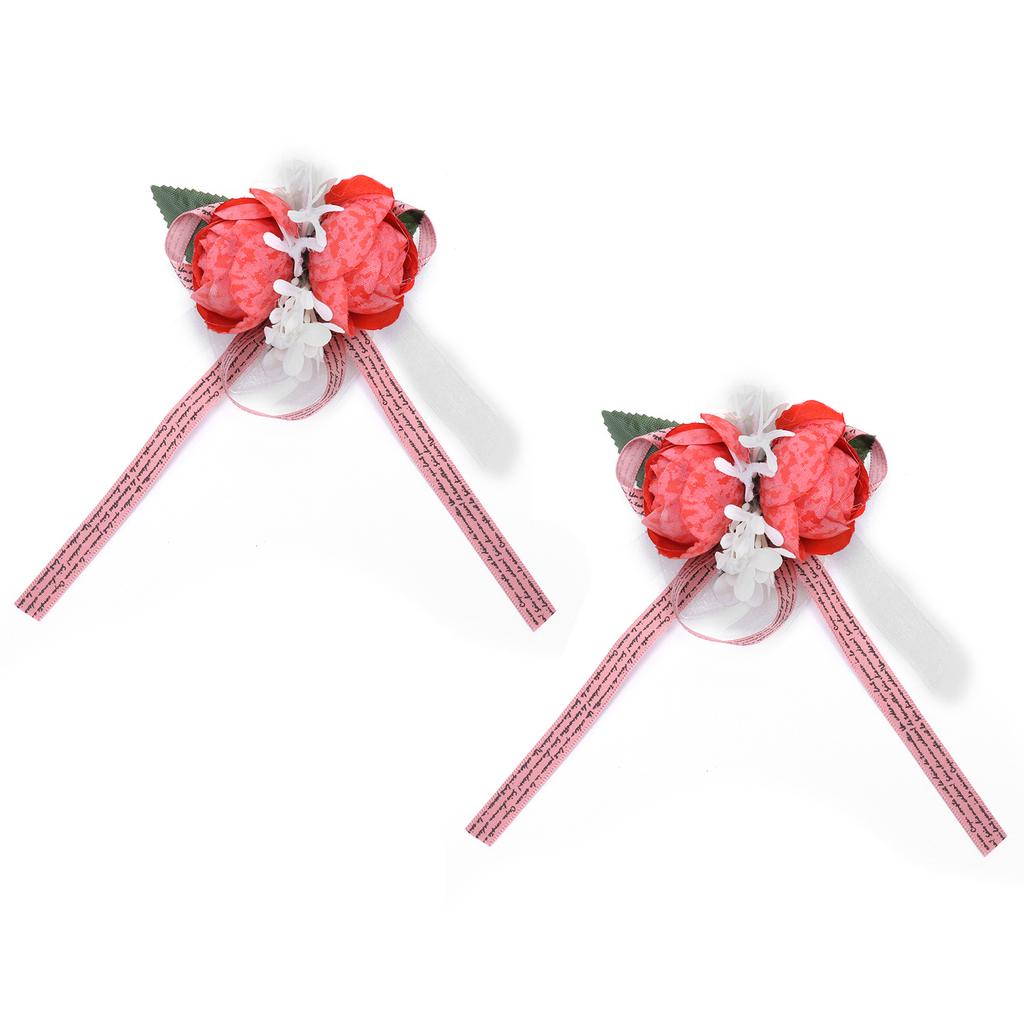 2 Stück Künstliche Handgelenksblume Innovative Brautjungfern-Handgelenks-Corsage Hochzeitsdekoration